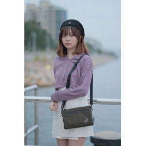 Kangol Keeper Partition Partition Cross Bag - Dark Khaki 3102